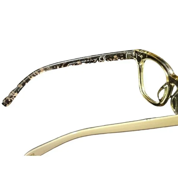 Rachel Zoe RZ Marnika Blue Light Blocker Fashion Glasses Womens Beige Animal Pri - Picture 8 of 12